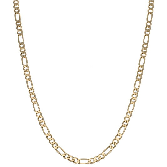9ct Gold Figaro Chain 18"