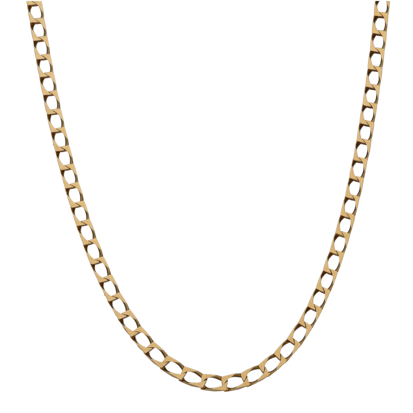 9ct Gold Curb Chain 32"