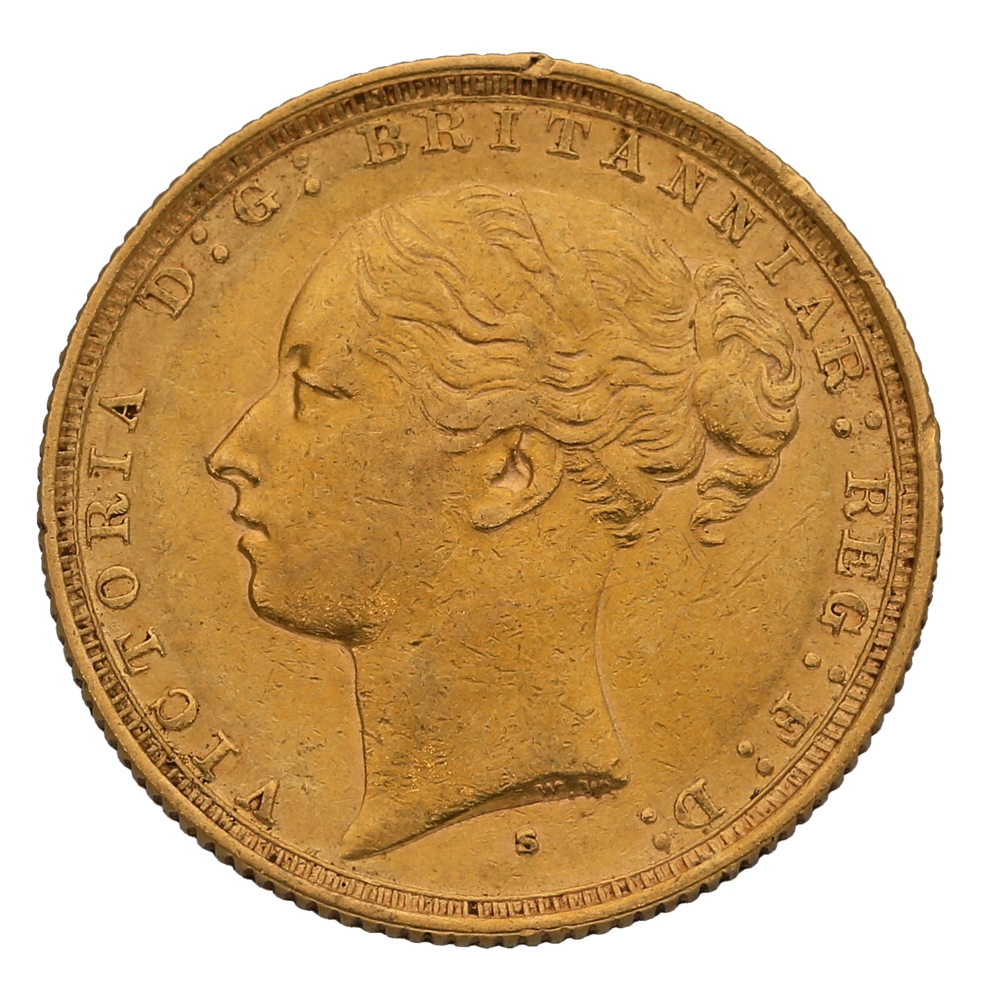 22ct Gold Queen Victoria Full Sovereign Coin 1884