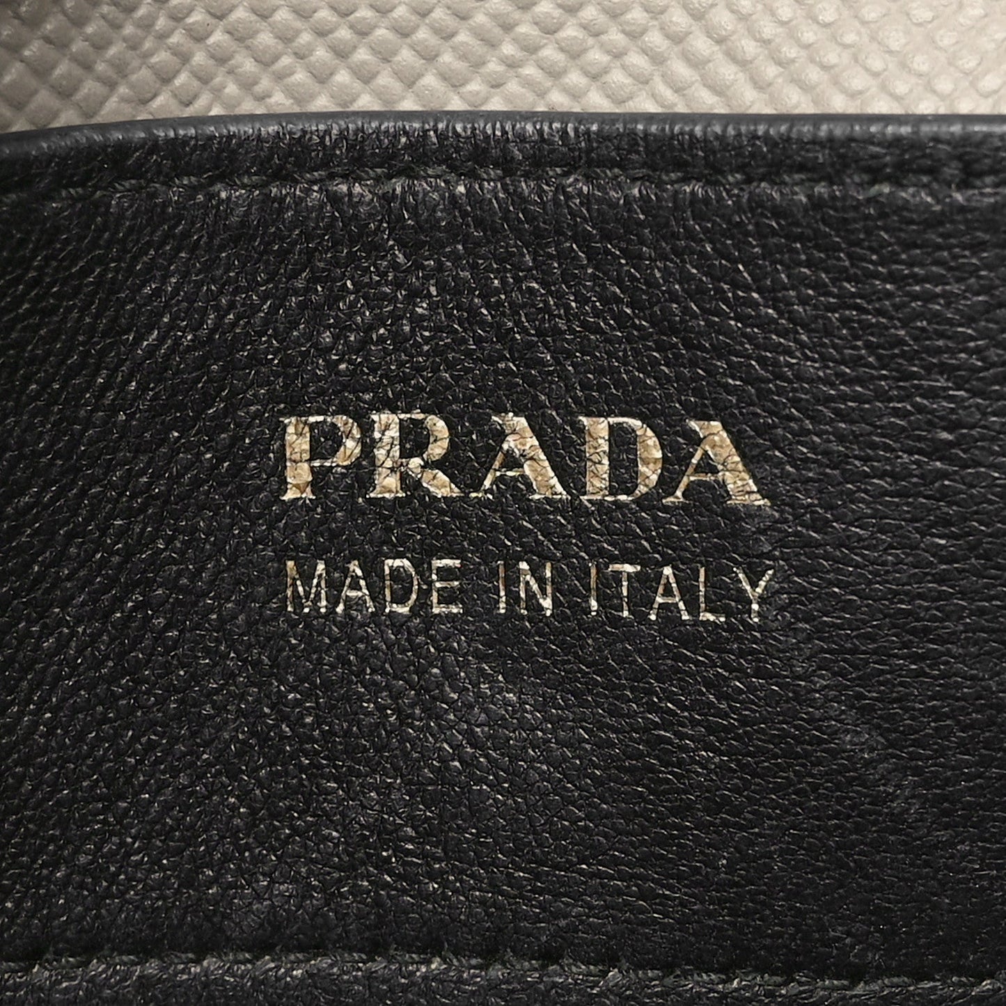 Prada Saffiano Cuir Double Leather Bag - Pomice