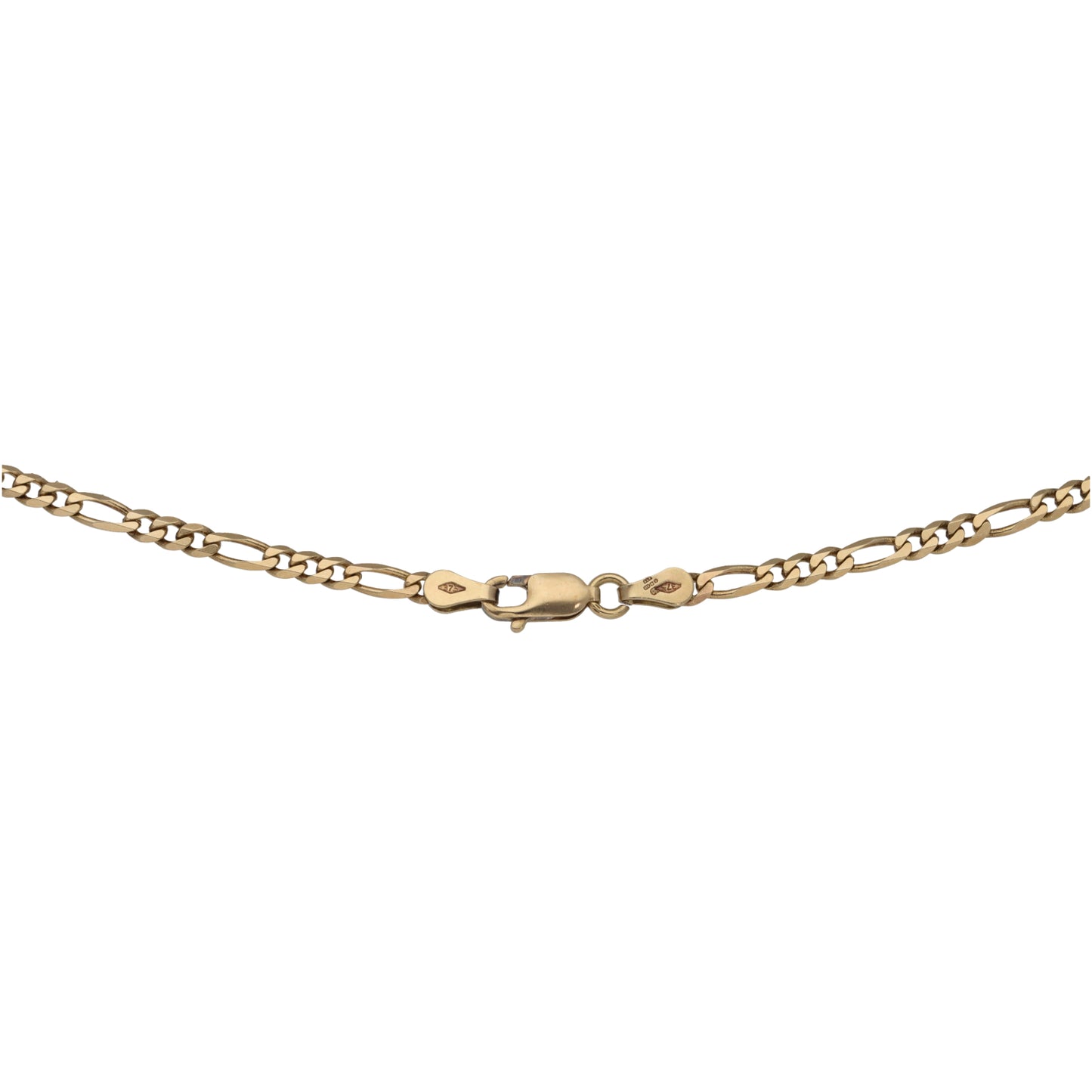 9ct Gold Figaro Chain 18"