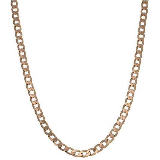 9ct Gold Curb Chain 20"