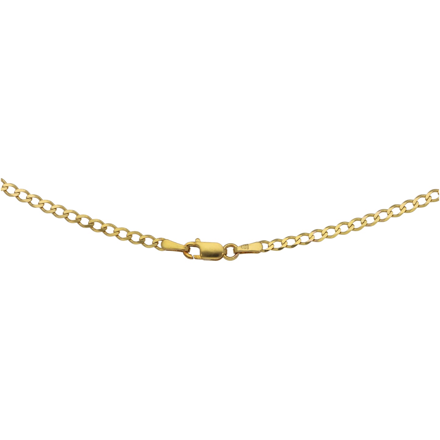 9ct Gold Curb Chain 16"