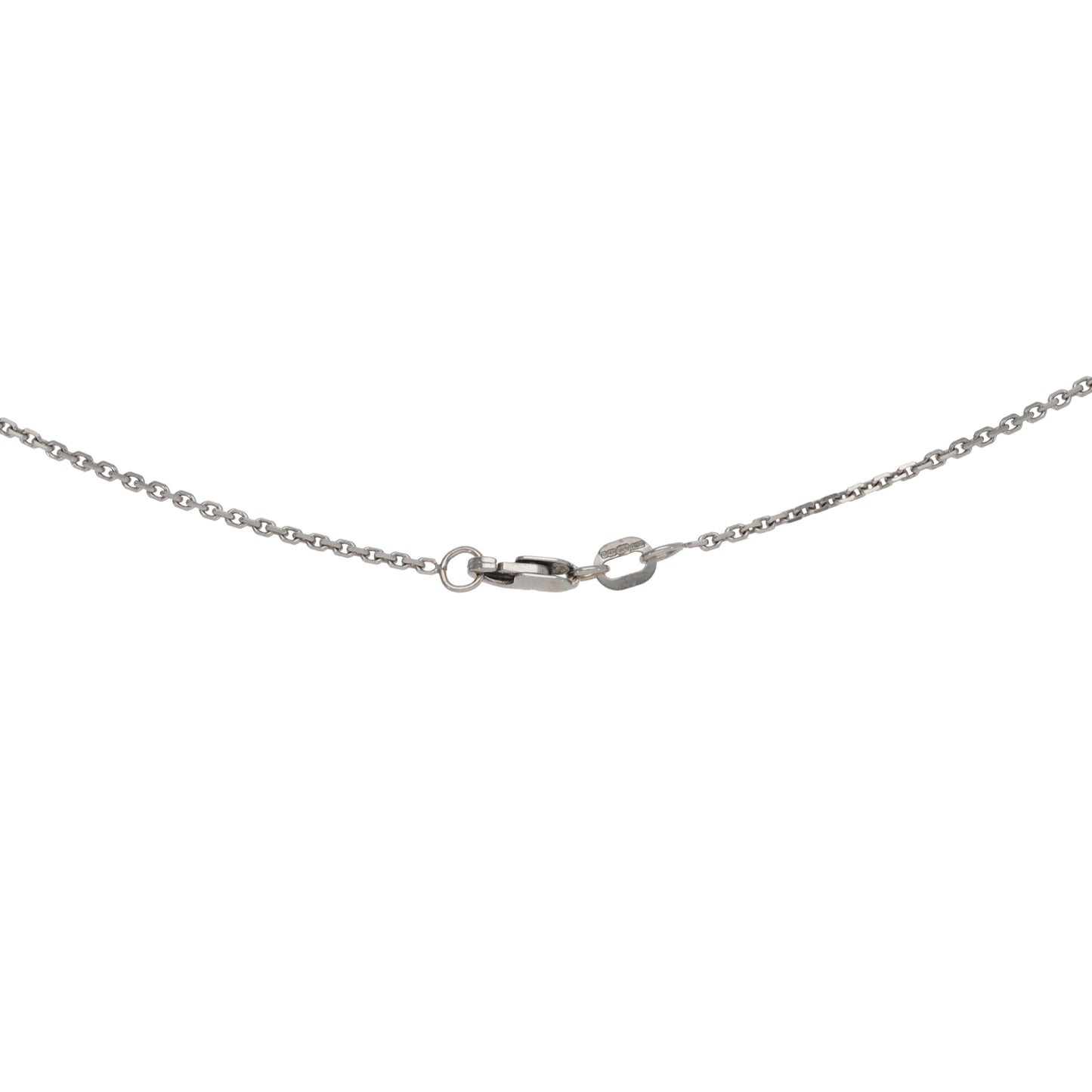 18ct White Gold Belcher Chain 18"