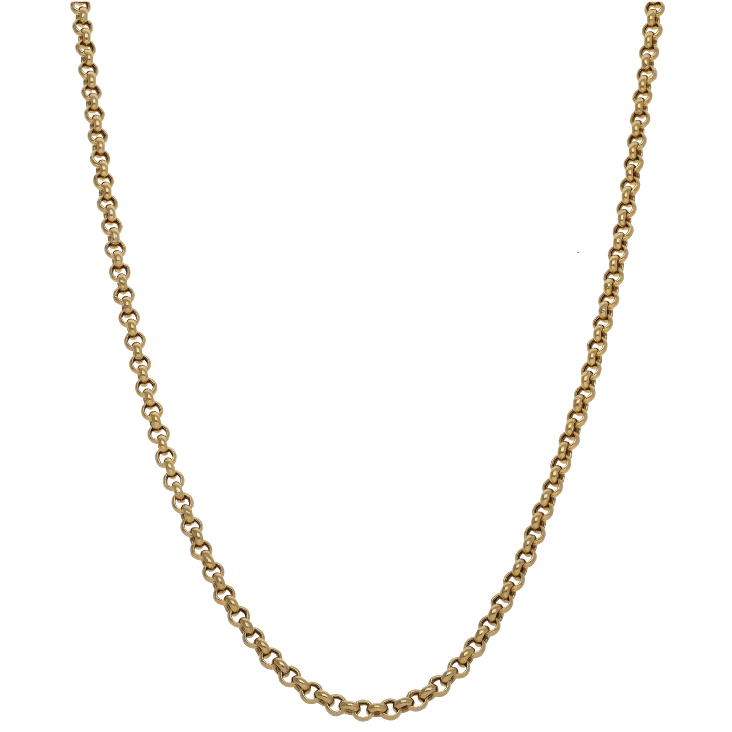 9ct Gold Belcher Chain 18"