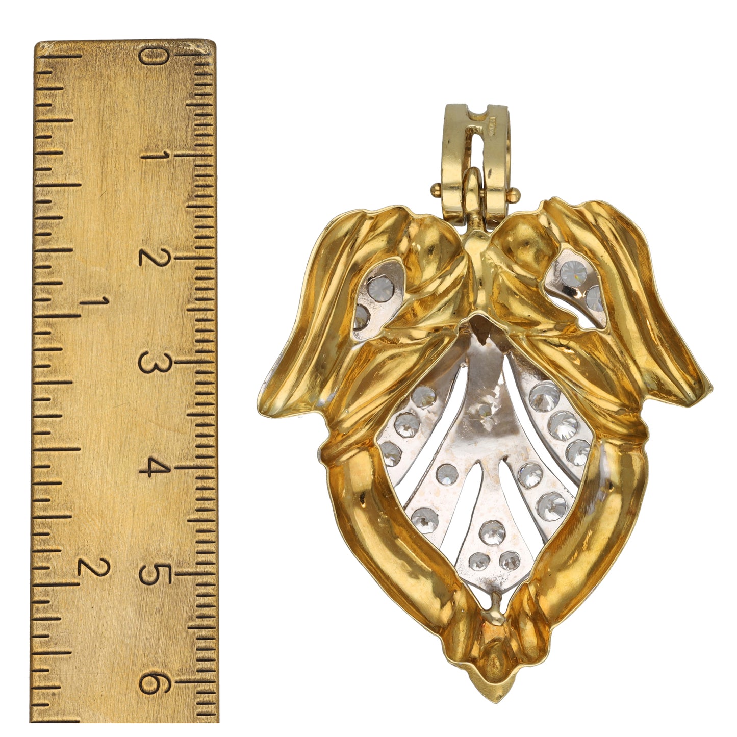18ct Gold Cubic Zirconia Alternative Pendant