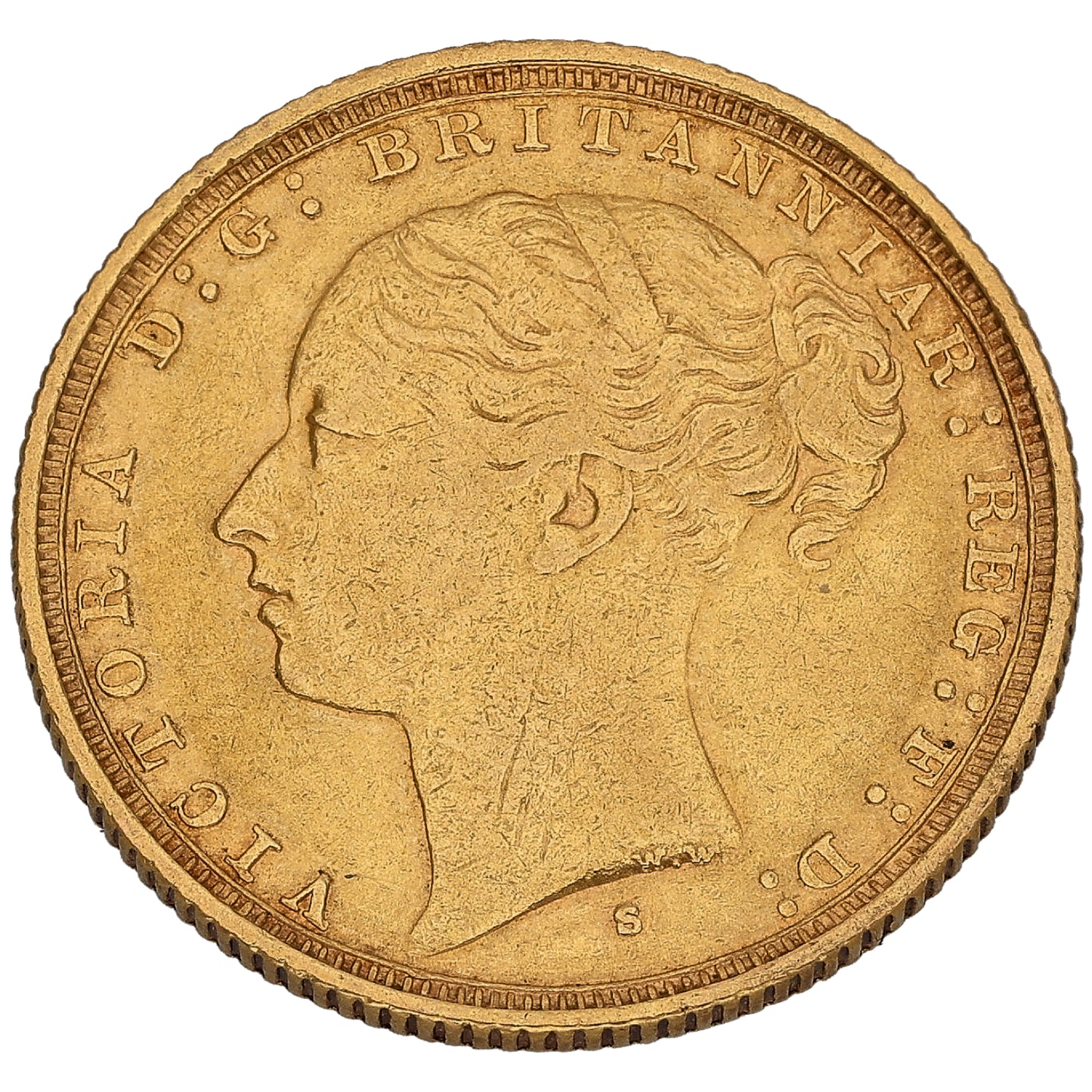 22ct Gold Queen Victoria Full Sovereign Coin 1884