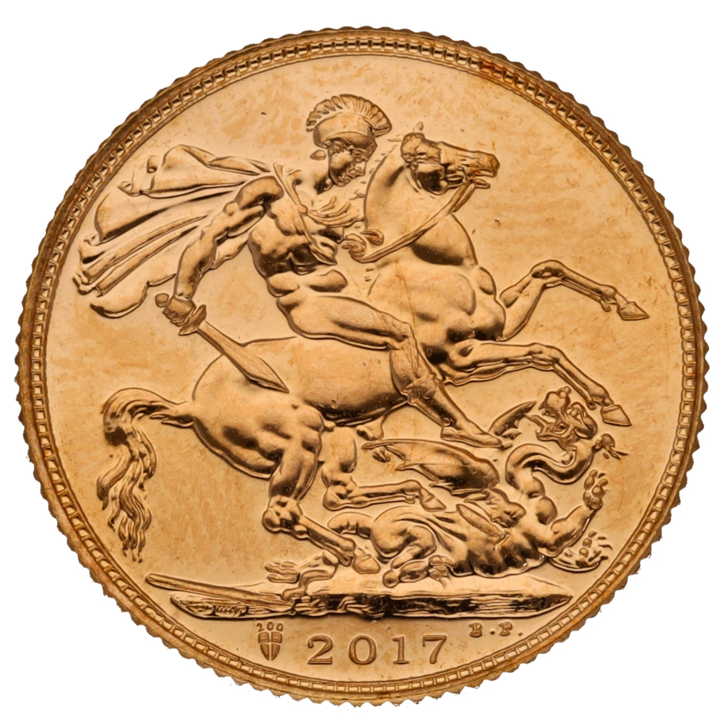 22ct Gold Queen Elizabeth II Full Sovereign Coin 2017
