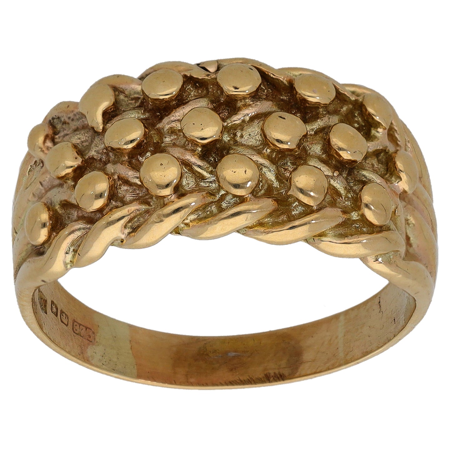 9ct Gold Keeper Ring Size Q