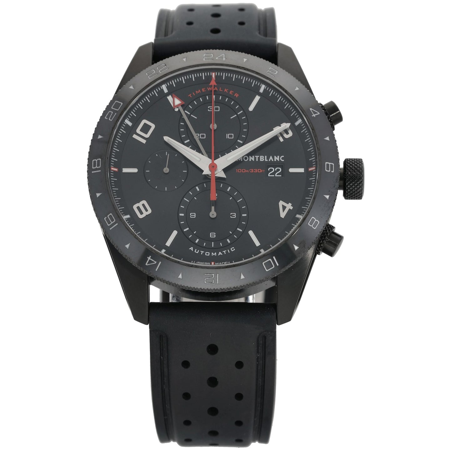 Montblanc Timewalker 7422 43mm PVD Stainless Steel Watch