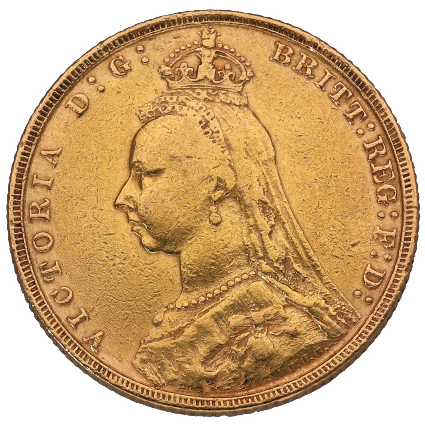 22ct Gold Queen Victoria Full Sovereign Coin 1891
