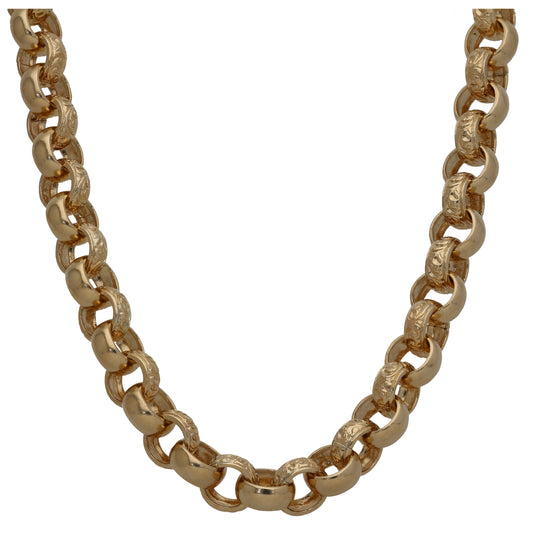 9ct Gold Belcher Chain 28"