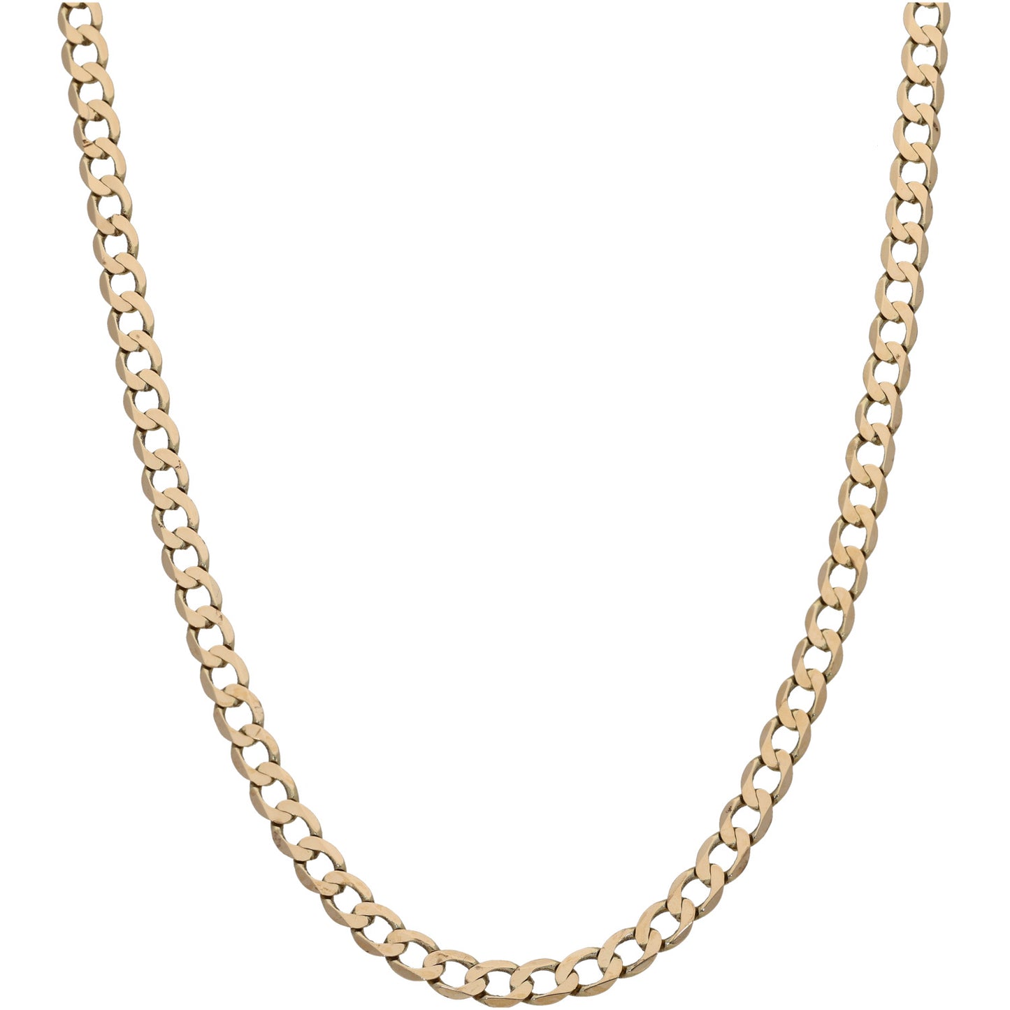 9ct Gold Curb Chain 18"