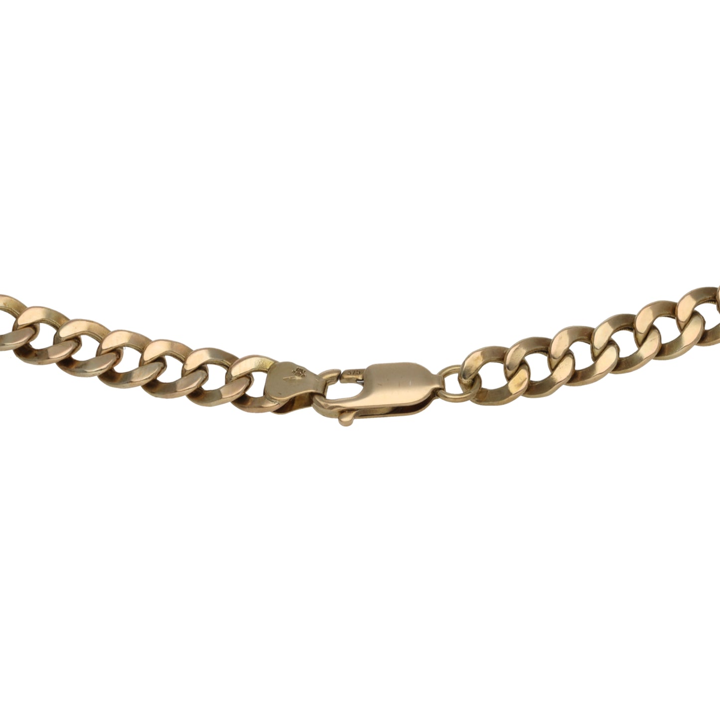 9ct Gold Curb Chain 18"