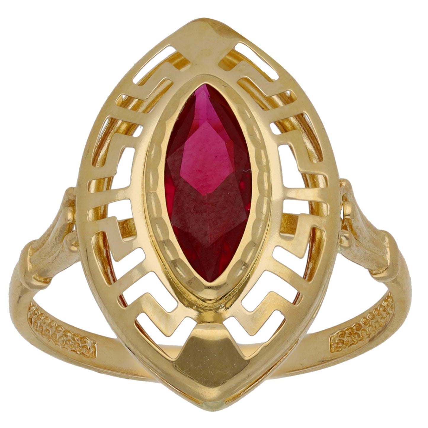14ct Gold Imitation Dress/Cocktail Ring Size Q