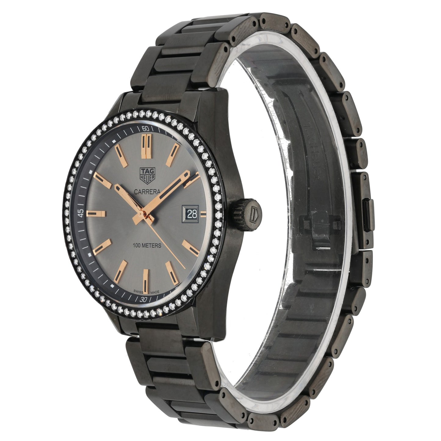 Tag Heuer Carrera WAR1115 39mm PVD Stainless Steel Watch