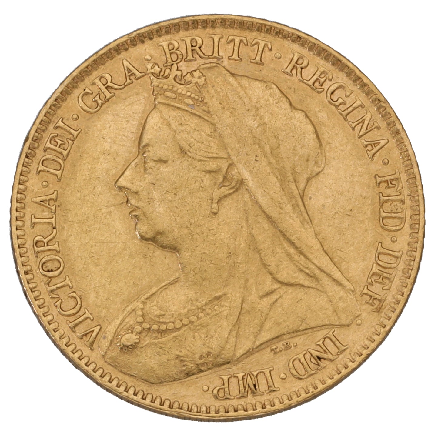 22ct Gold Queen Victoria Half Sovereign Coin 1897