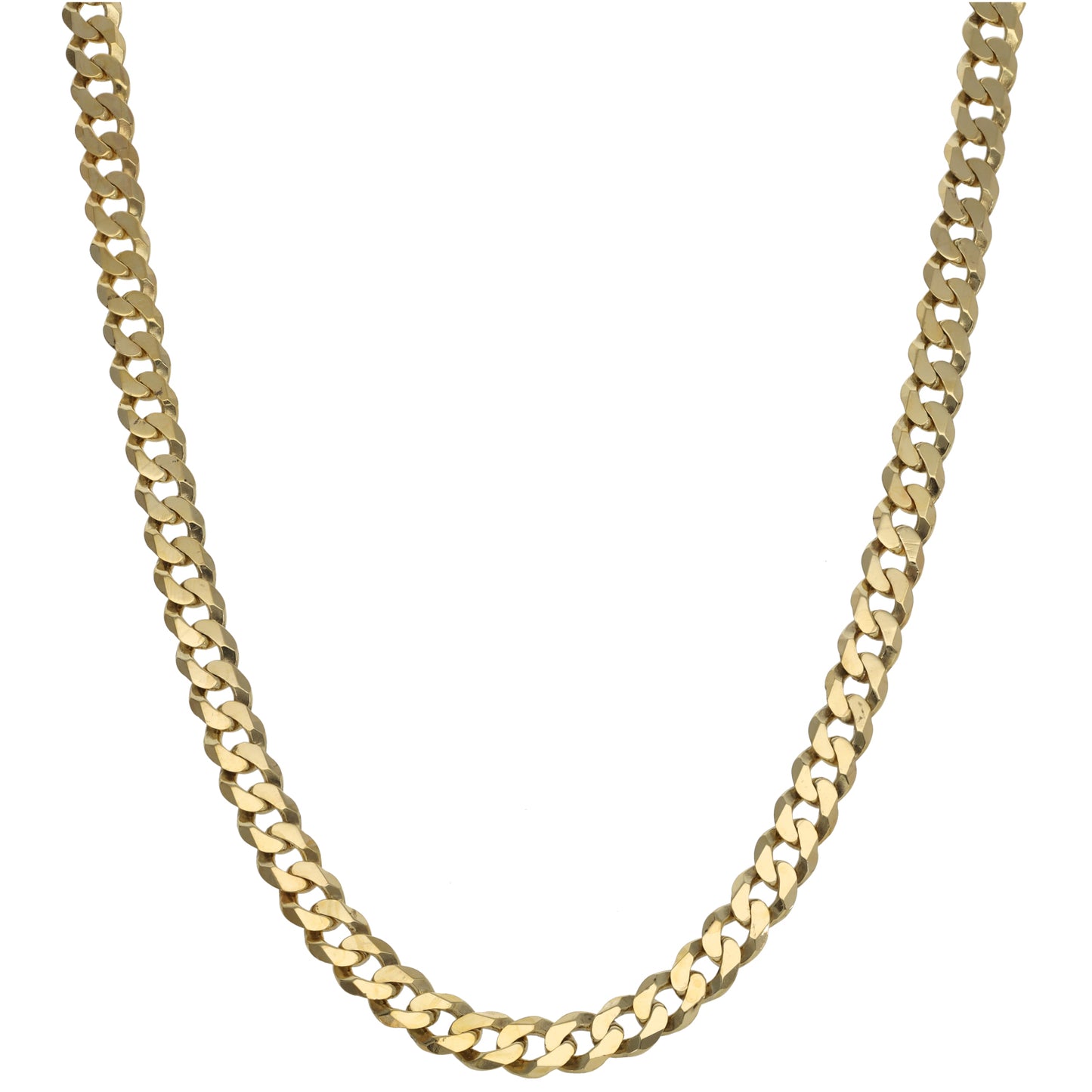 9ct Gold Curb Chain 18"