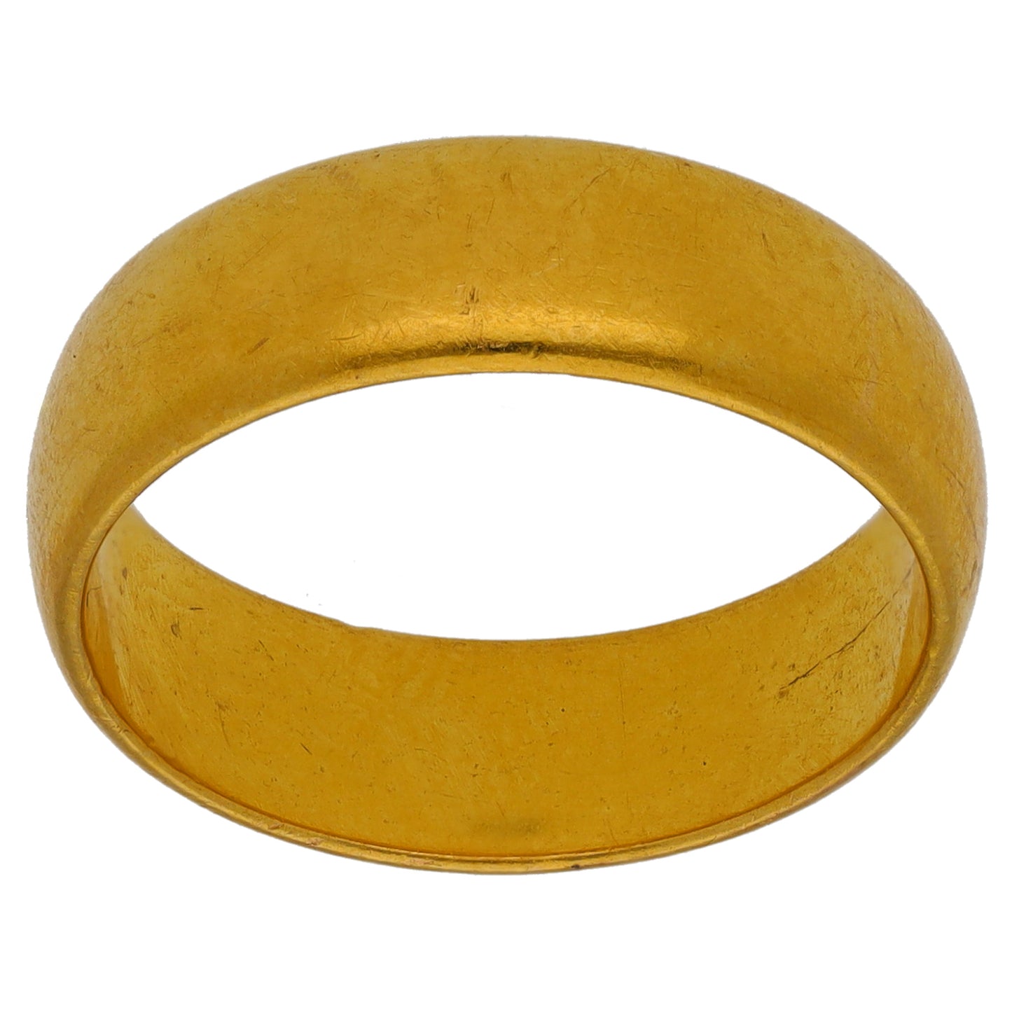 22ct Gold Plain Wedding Ring Size Q