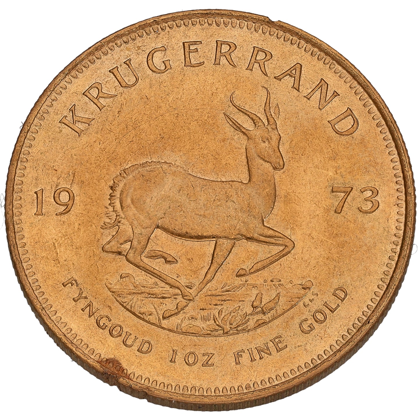 22ct Gold 1 OZ Krugerrand Coin 1973