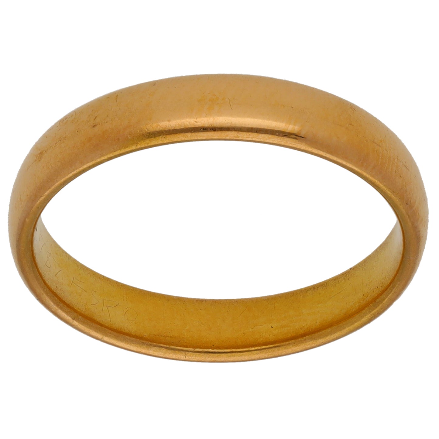 22ct Gold Plain Wedding Ring Size P