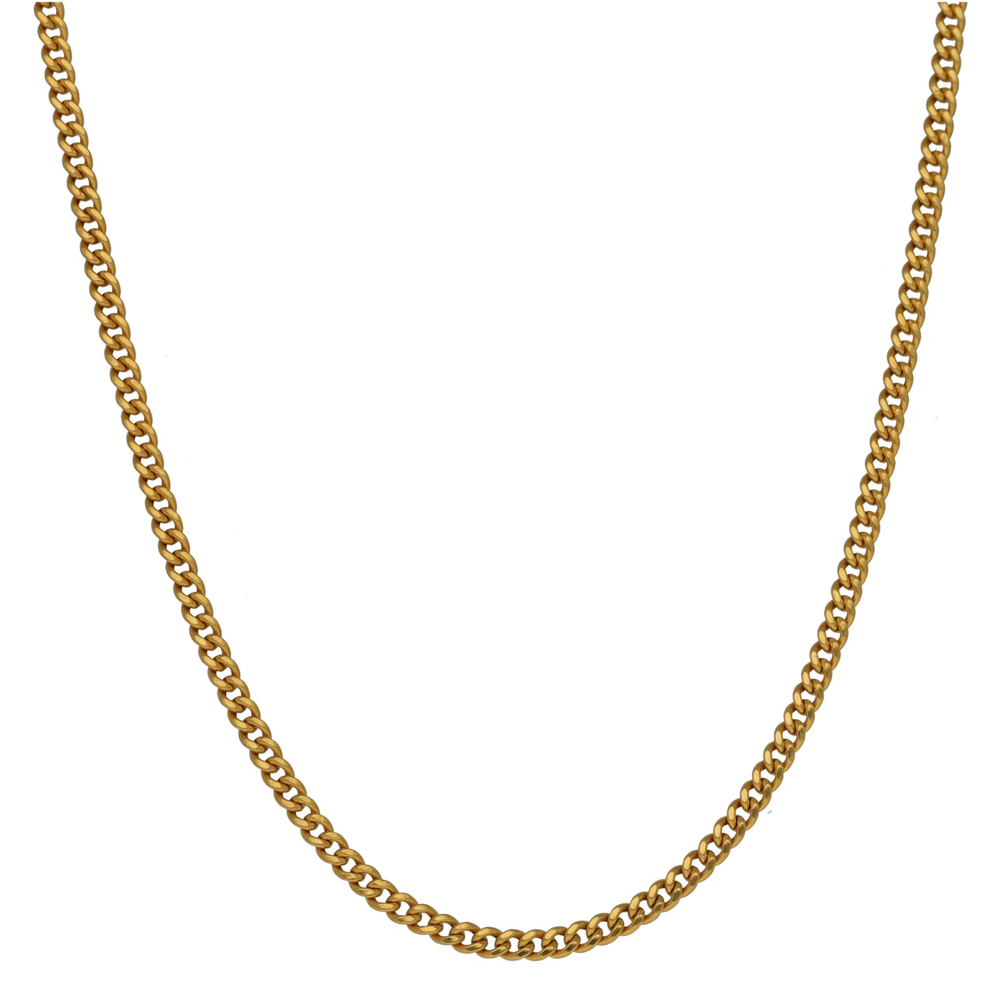22ct Gold Curb Chain 18"