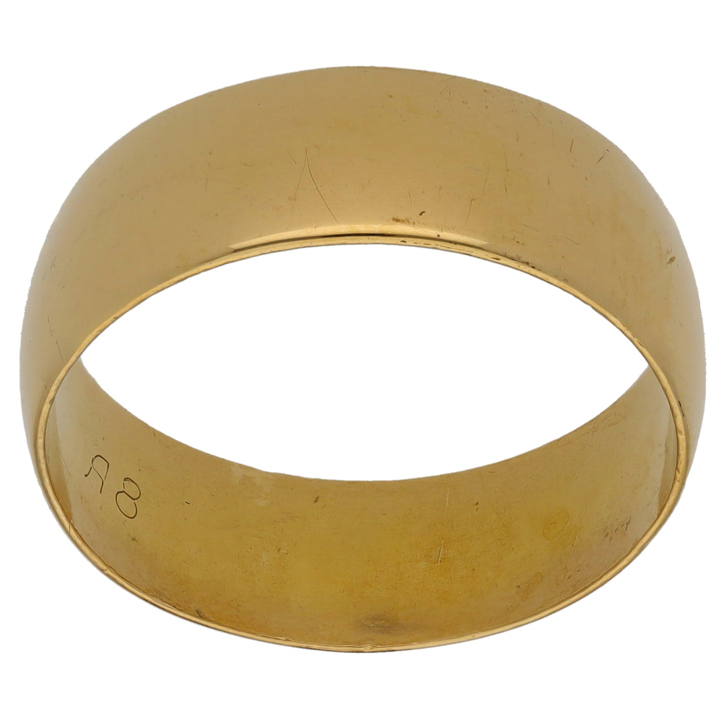 18ct Gold Plain Wedding Ring Size U