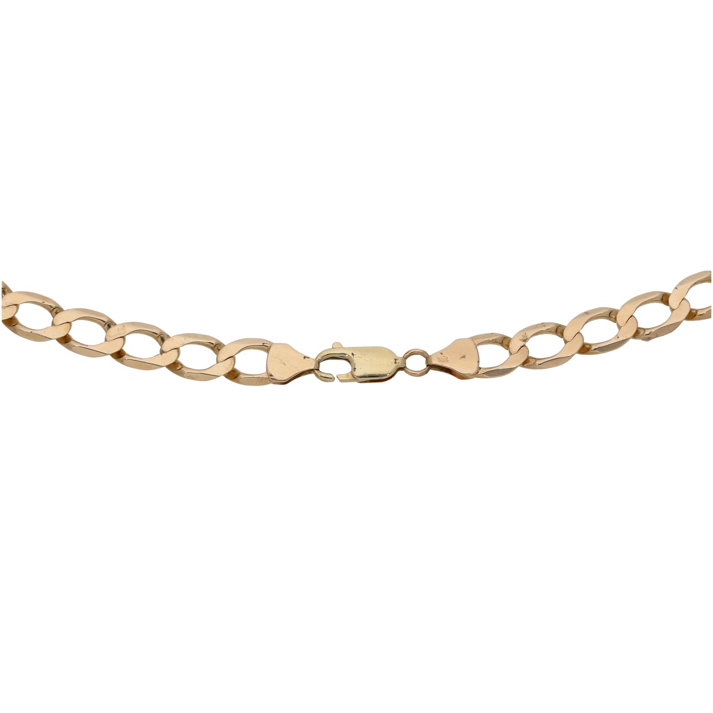 9ct Gold Curb Chain 22"