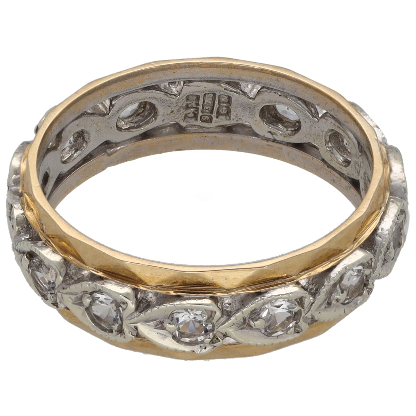 9ct Gold Cubic Zirconia Eternity Ring Size M
