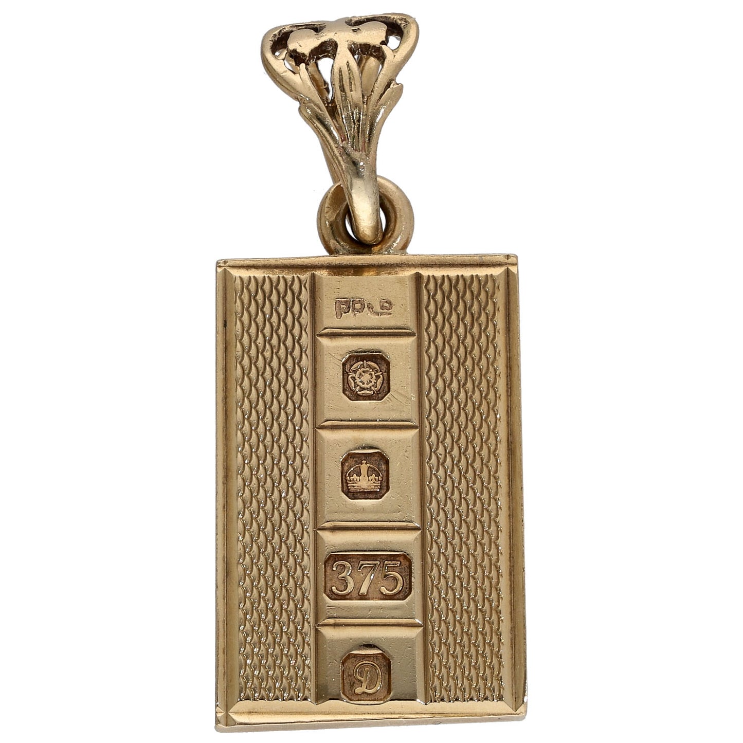 9ct Gold Ingot Pendant