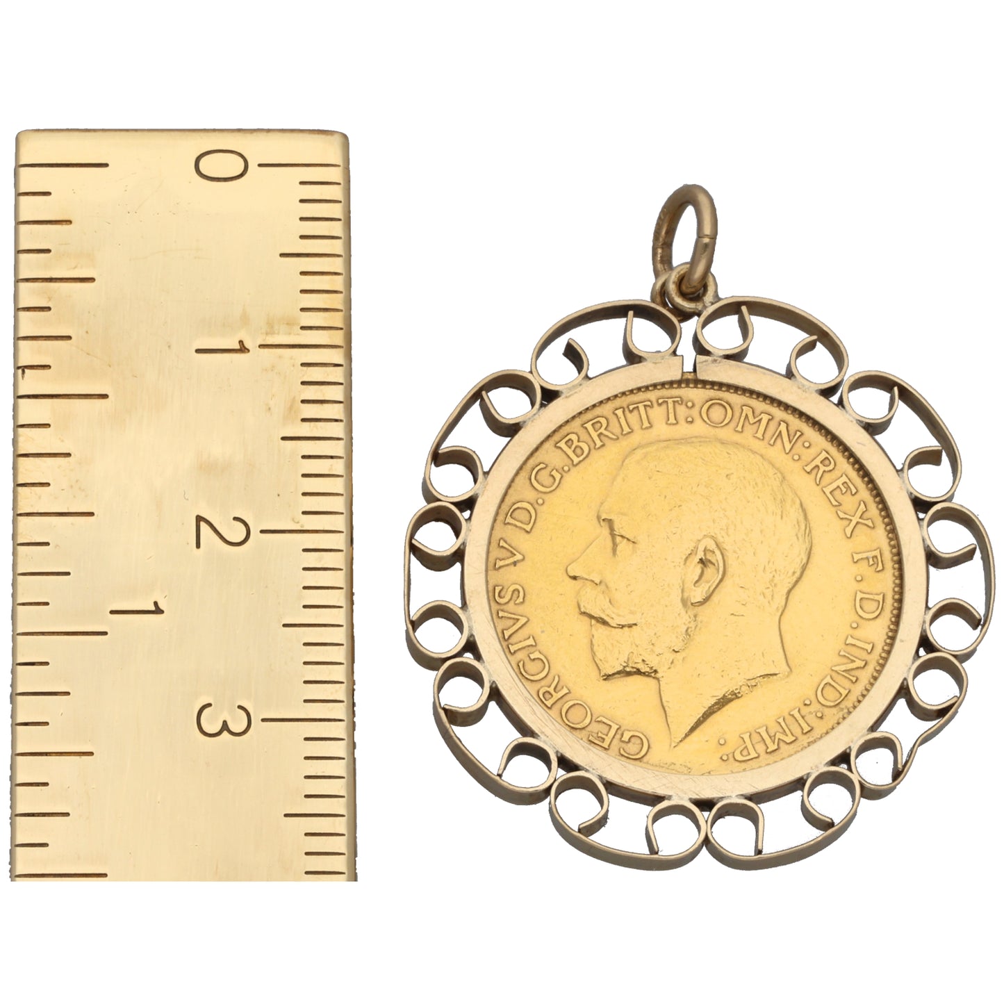 9ct Gold Full Sovereign Coin Pendant