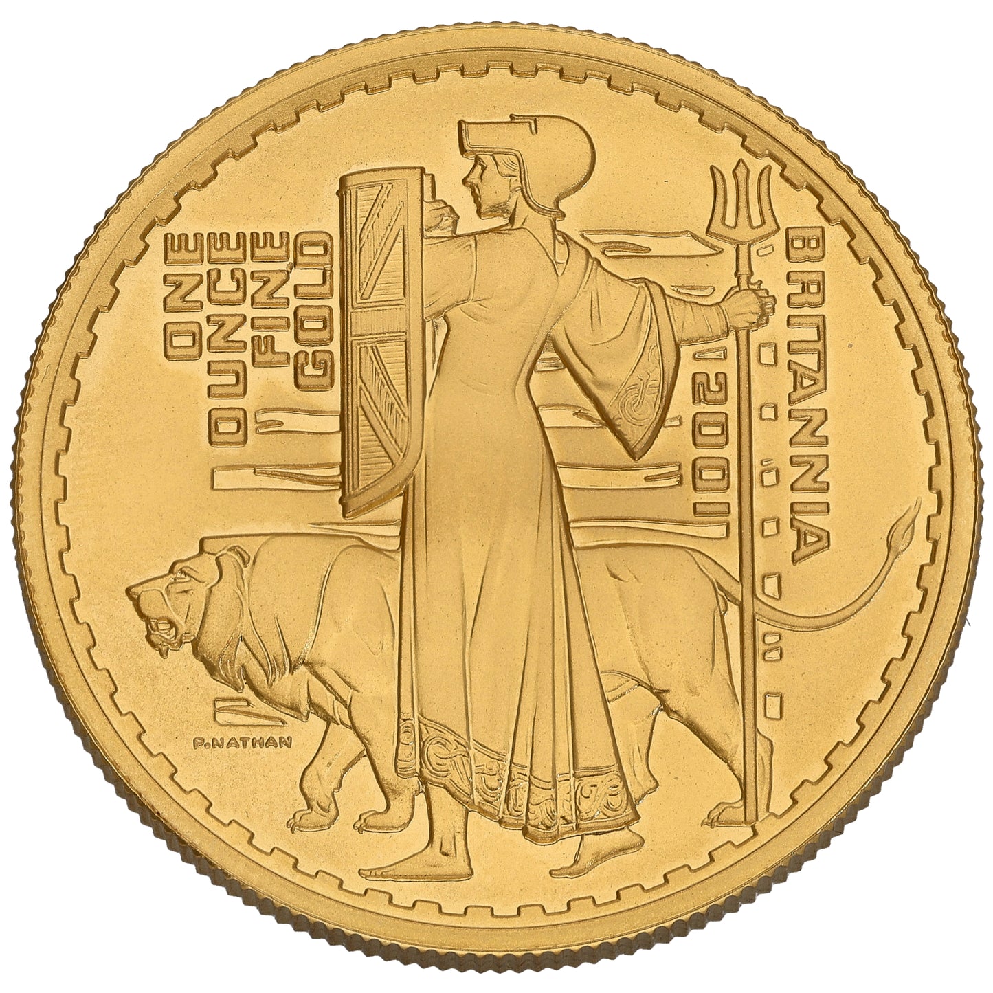 22ct Gold Queen Elizabeth II 1 OZ Britannia Coin 2001