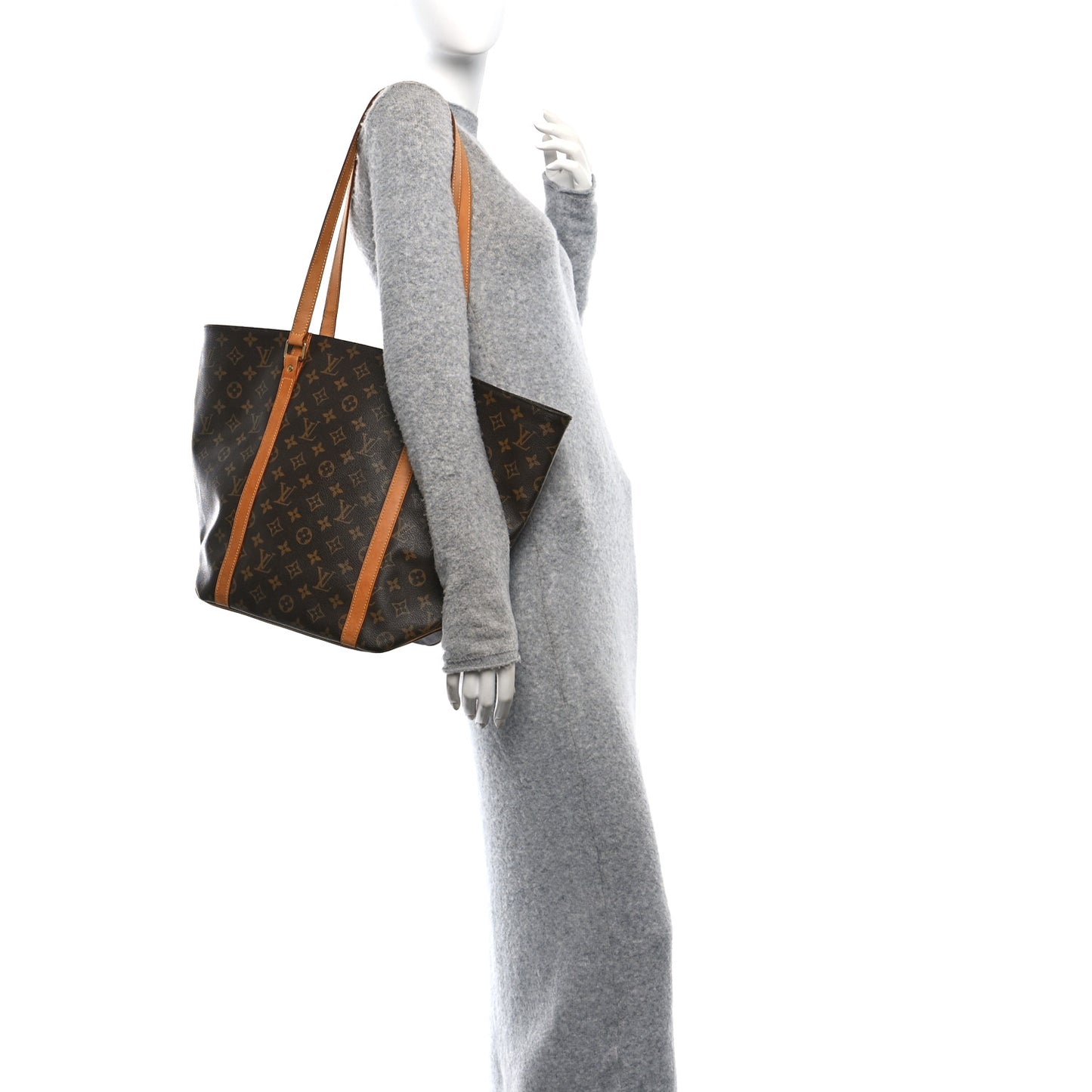 Louis Vuitton Sac Shopping Monogram Coated Canvas Bag - Brown