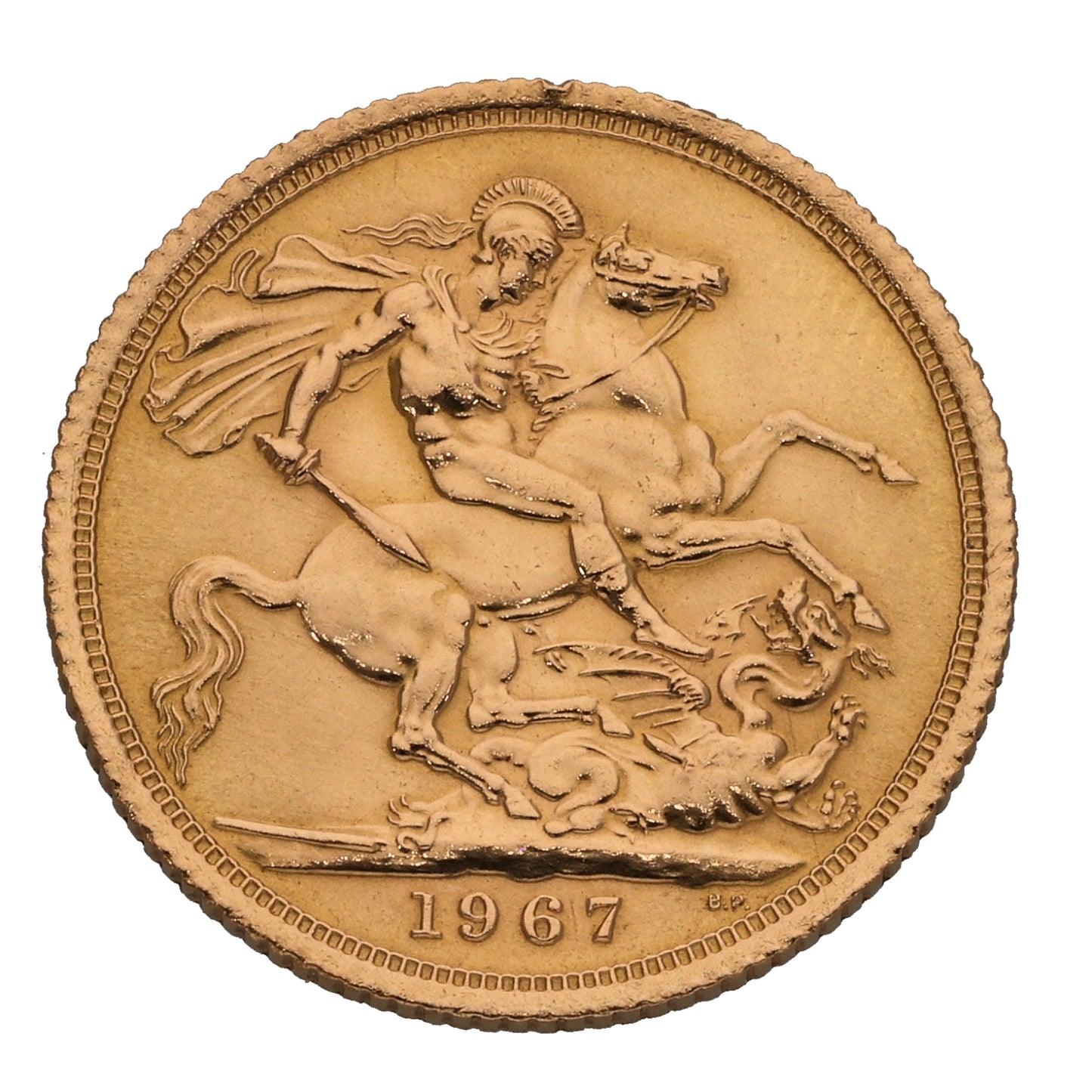 22ct Gold Queen Elizabeth II Full Sovereign Coin 1967