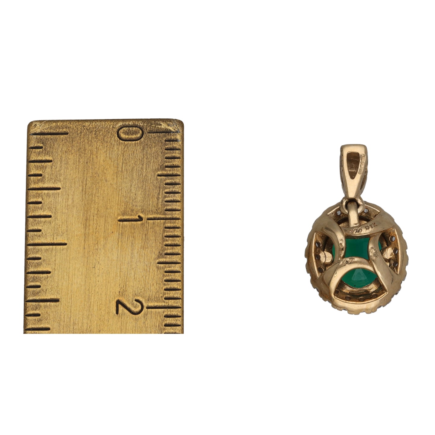 9ct Gold Imitation Dress/Cocktail Pendant