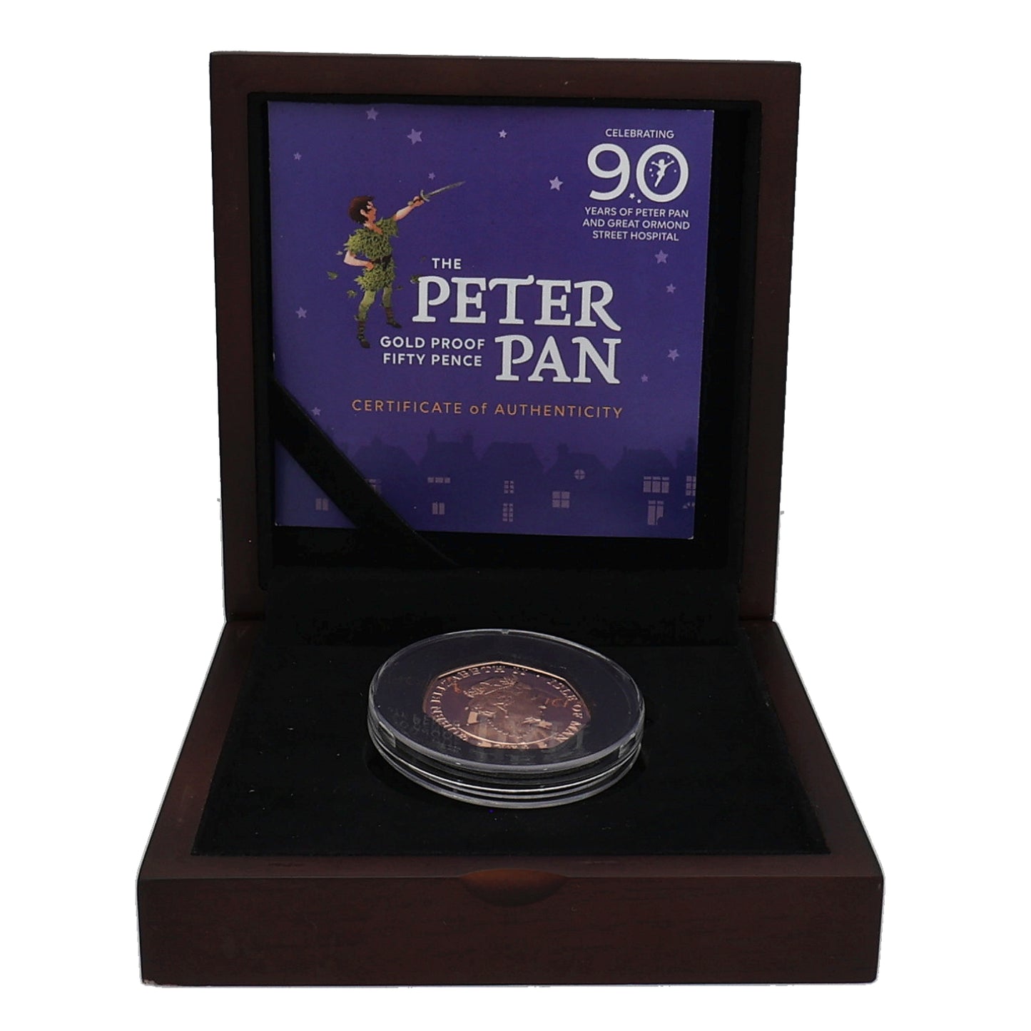 22ct Gold The Peter Pan 50p Coin 2019