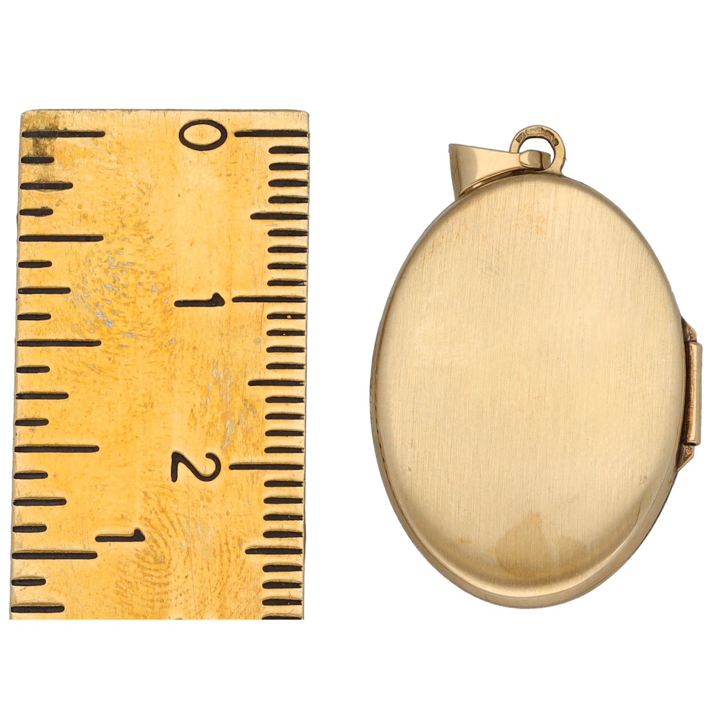 9ct Gold Patterned Locket Pendant