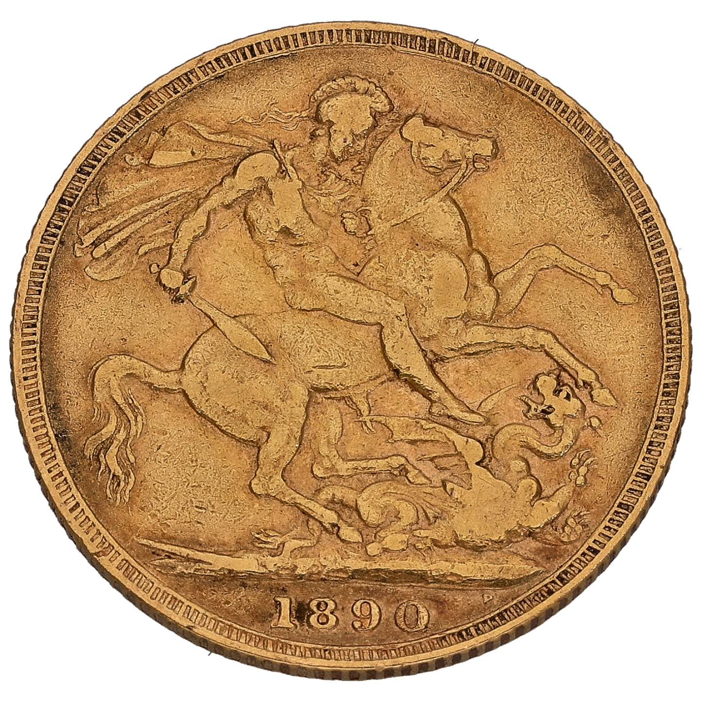 22ct Gold Queen Victoria Full Sovereign Coin 1890
