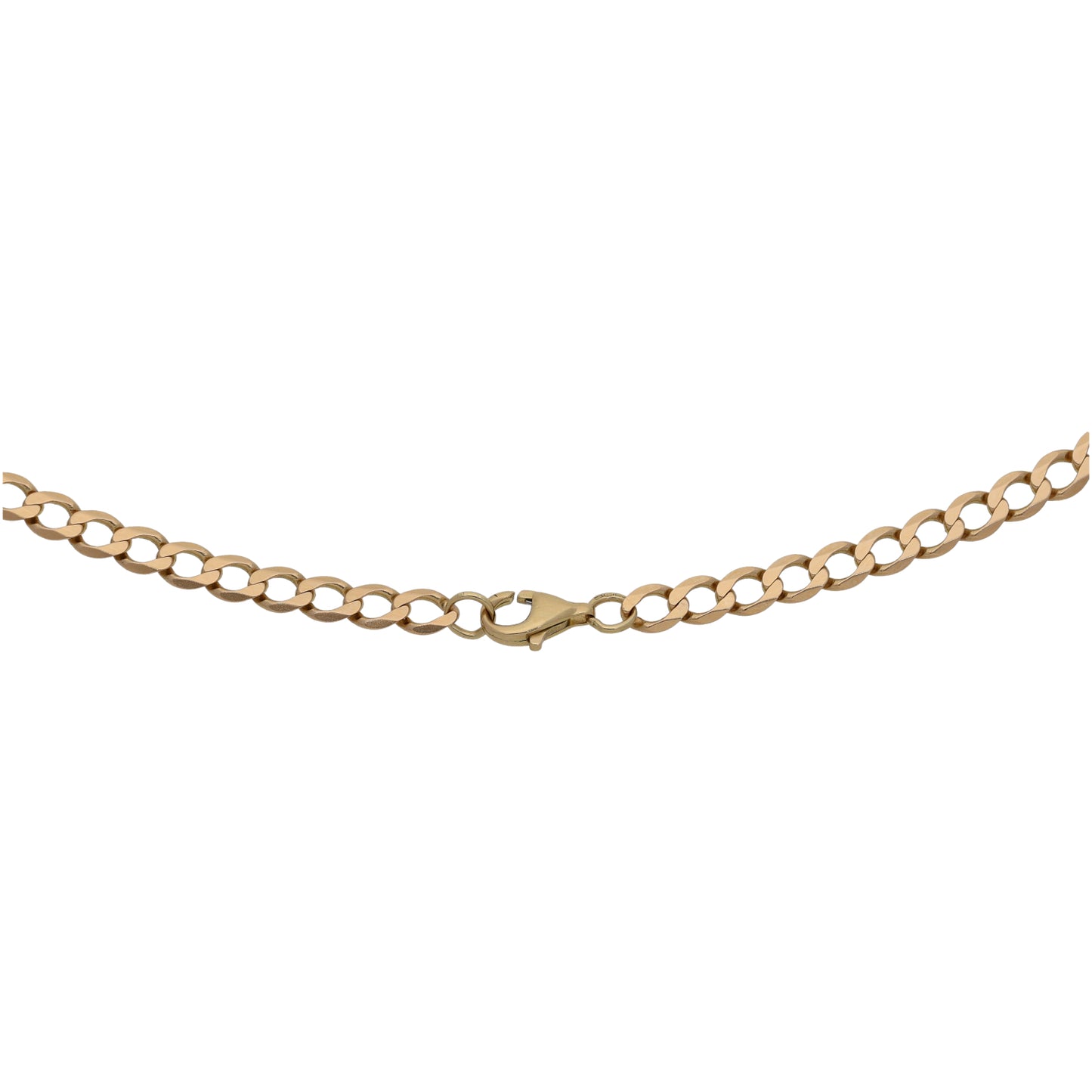9ct Gold Curb Chain 22"