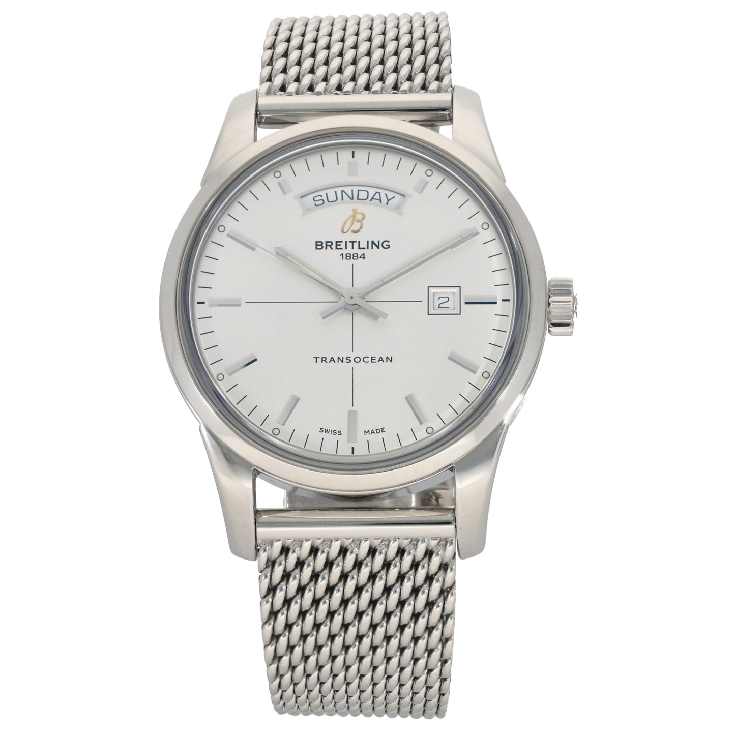 Breitling Transocean A45310 43mm Stainless Steel Watch