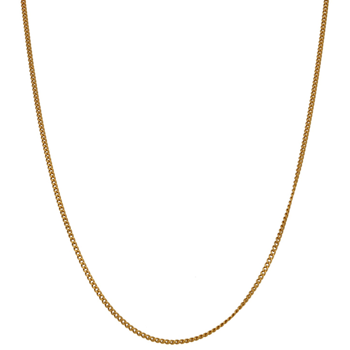 22ct Gold Curb Chain 16"