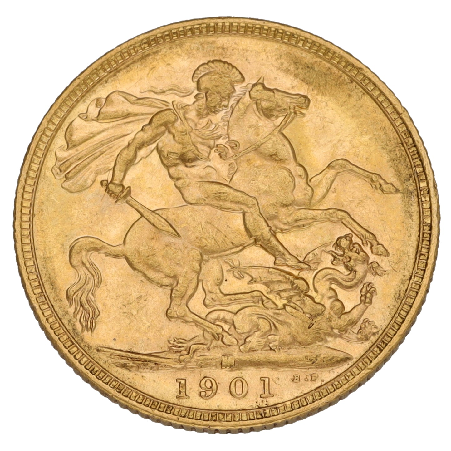 22ct Gold Queen Victoria Full Sovereign Coin 1901