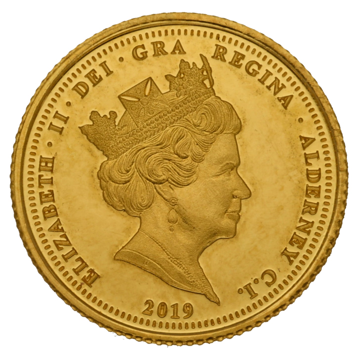 22ct Gold Queen Elizabeth II Quarter Sovereign Coin 2019