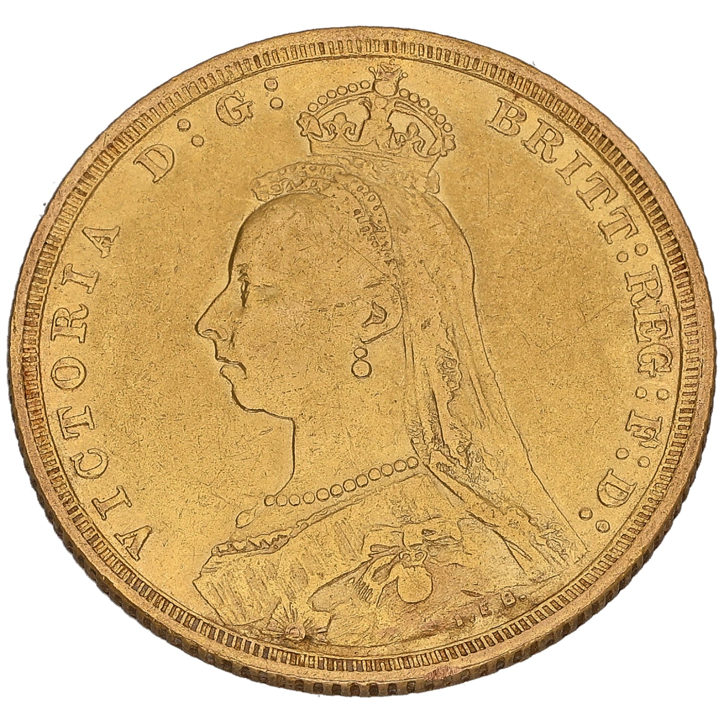 22ct Gold Queen Victoria Full Sovereign Coin 1888
