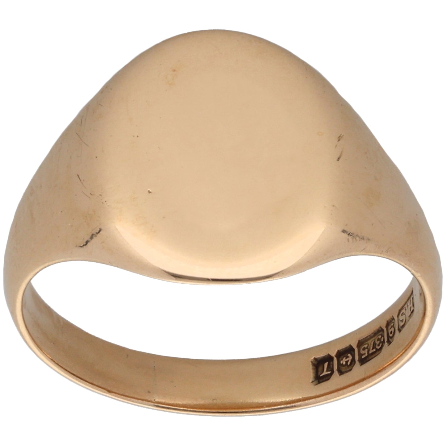 9ct Gold Signet Ring Size Q