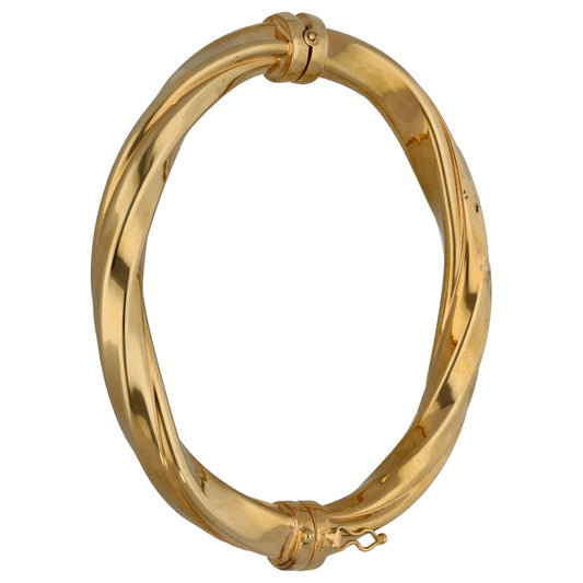 9ct Gold Hinged/Clasp Bangle