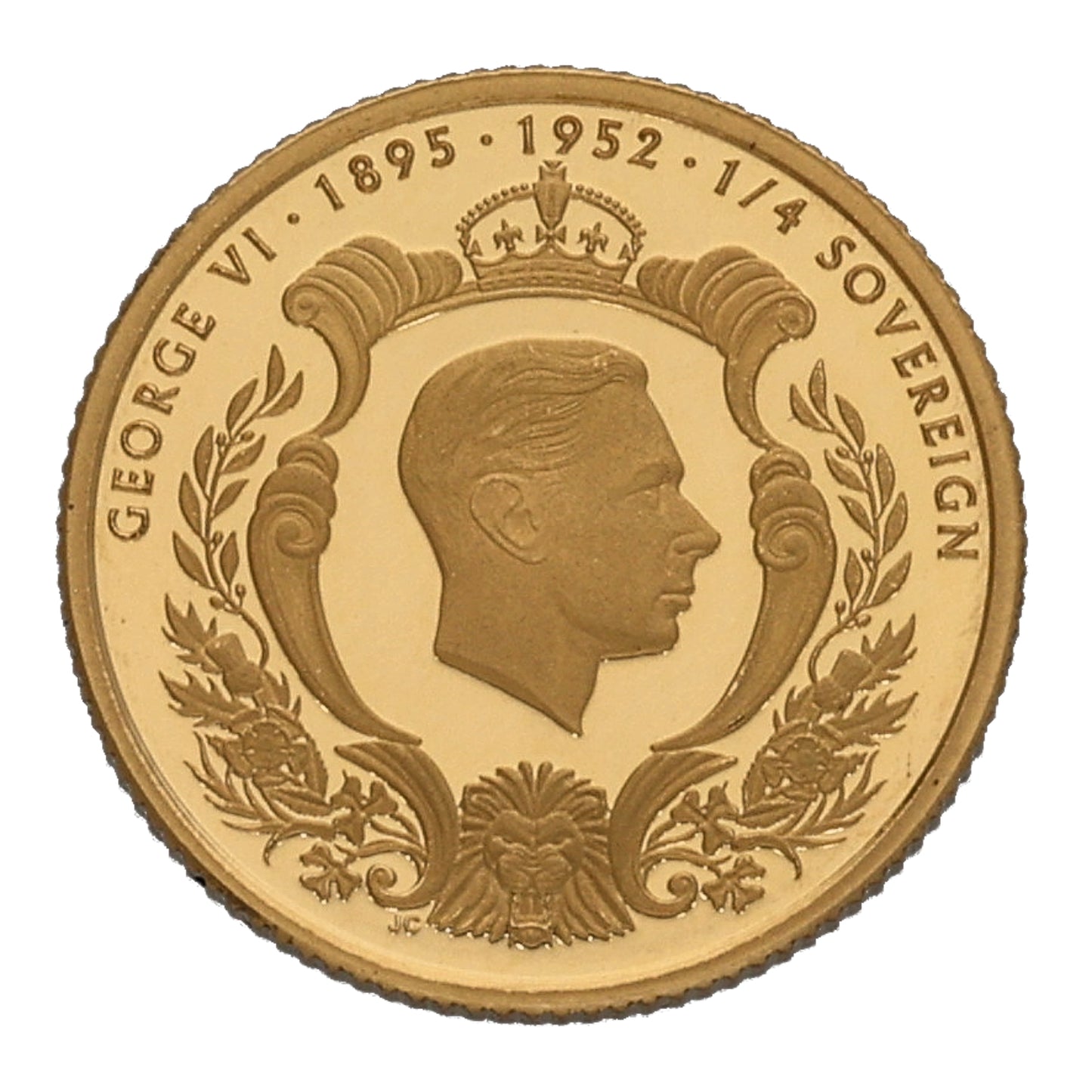 22ct Gold Queen Elizabeth II Quarter Sovereign Coin 2022