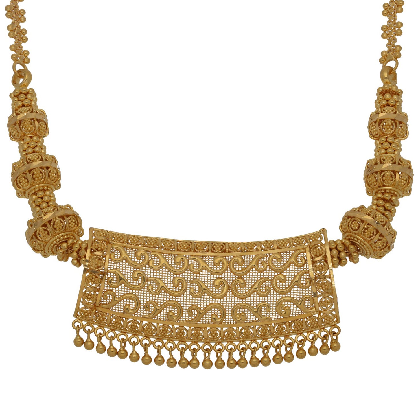 22ct Gold Fancy Necklace 14"