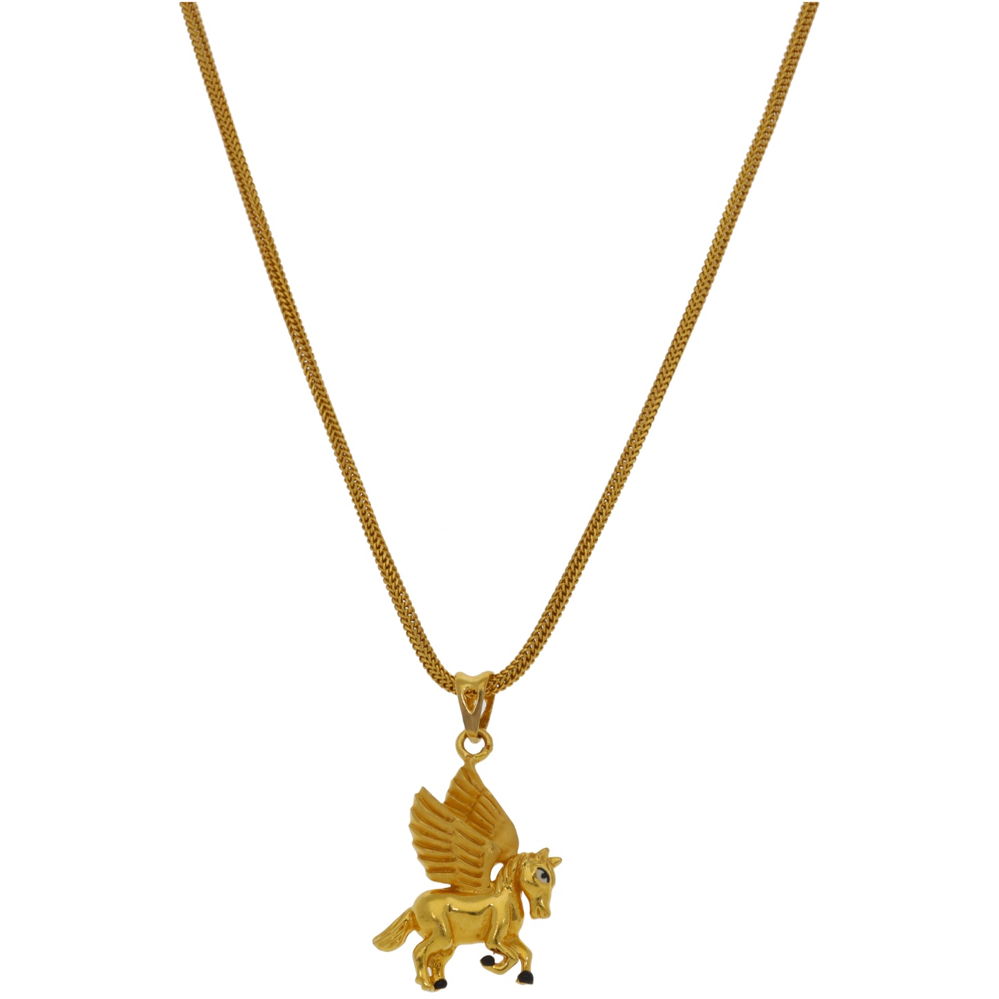 22ct Gold Pegasus Pendant With Chain