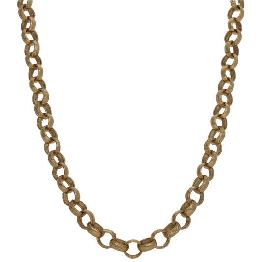 9ct Gold Belcher Chain 22"